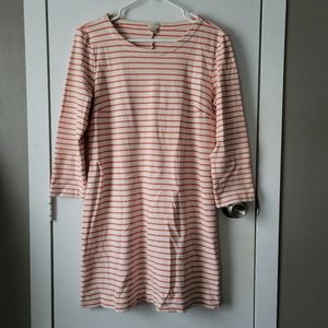 J Crew long sleeve striped dress